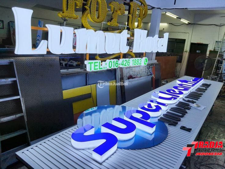 jasa huruf timbul stainless acrylic led