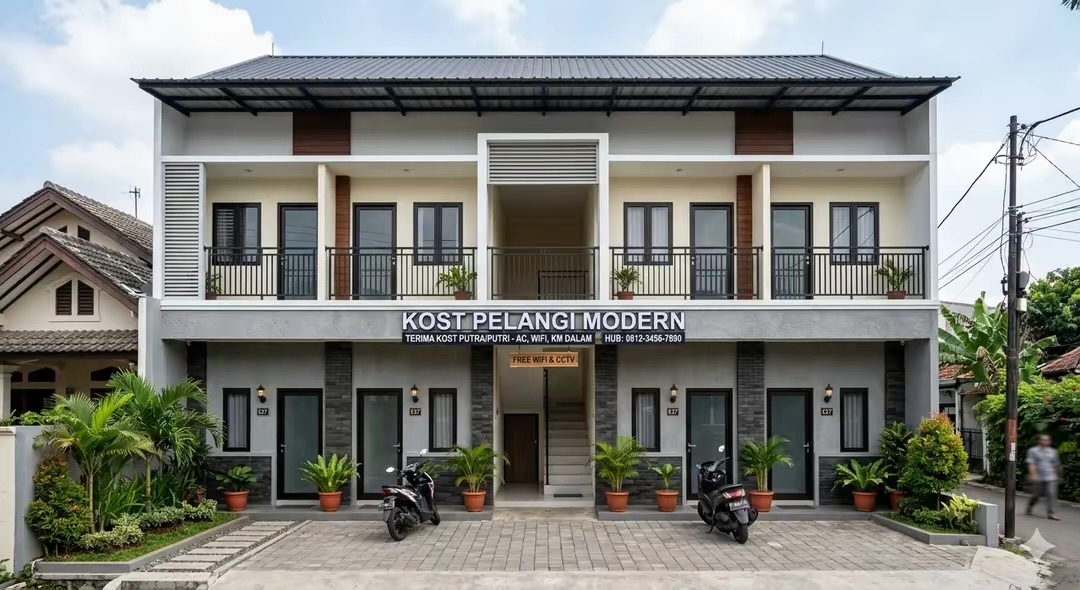 Desain kost eksklusif modern